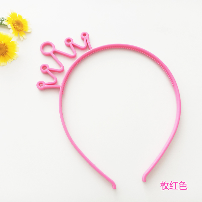 Factory Primary Supply Happy Birthday Children's Cartoon Crown Happy Birthday Hairband Headband Wholesale