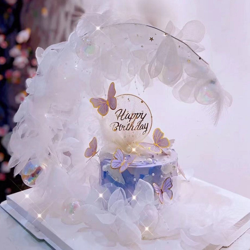 Internet Celebrity Feather Moon Boat Cake Stand Grenadine Goddess Crown Birthday Plug-in Components Valentine's Day Dessert Table Baking Decoration Internet Celebrity Feather Moon Boat Cake Stand Grenadine Goddess Crown Birthday Plug-in Components Valentine's Day Dessert Table Baking Decoration