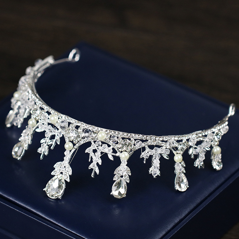 Tuoming New Wheat Headdress Bridal Wedding Headdress Crown Headband Birthday Banquet Crystal Crown Accessories Tuoming New Wheat Headdress Bridal Wedding Headdress Crown Headband Birthday Banquet Crystal Crown Accessories
