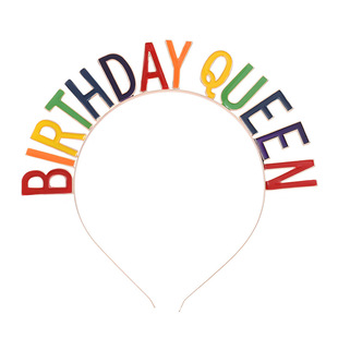 Birthday Party Headband It's My Birthday Dripping Rainbow Birthday Headband Birthday Crown Headdress