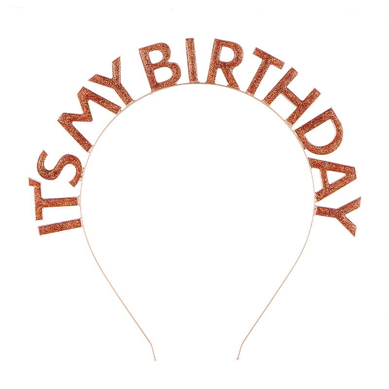 Birthday Party Headband It's My Birthday Dripping Rainbow Birthday Headband Birthday Crown Headdress