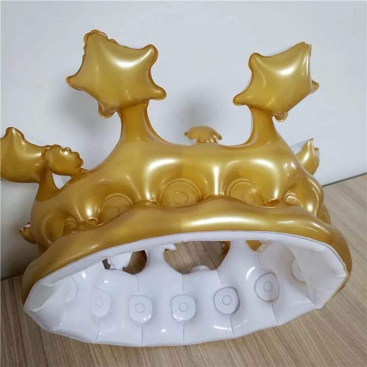PVC inflatable toys Birthday gift Golden Crown children's Crown costume creative gift interactive toys