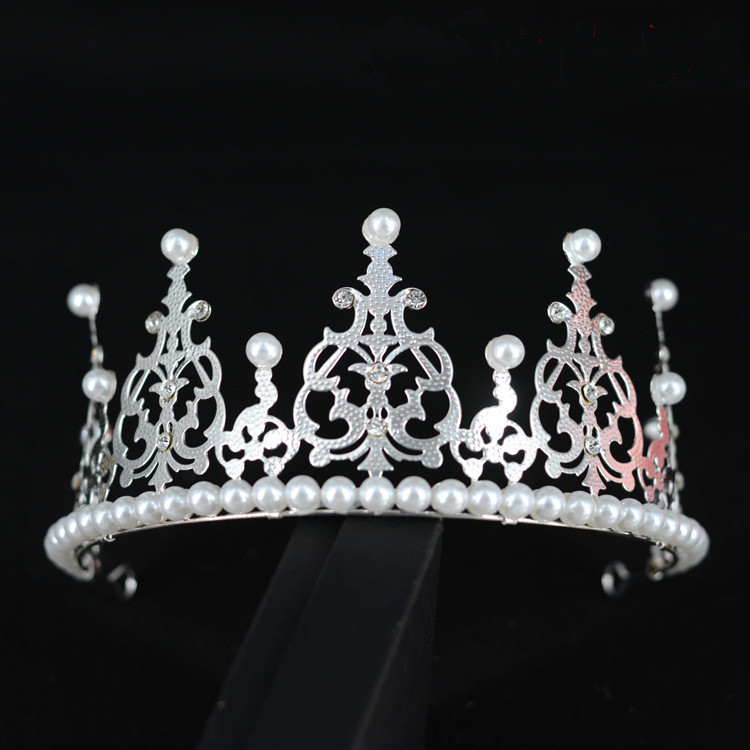 Bridal Crown Baby Crown Headdress Birthday Cake Crown Decoration Princess Lace Crown Hair Clasp Wholesale Bridal Crown Baby Crown Headdress Birthday Cake Crown Decoration Princess Lace Crown Hair Clasp Wholesale