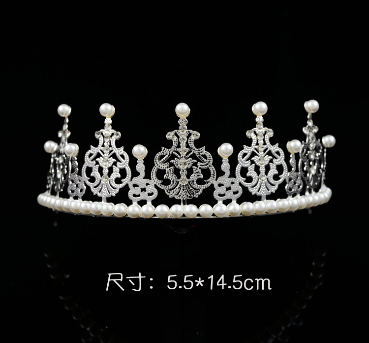Bridal Crown Baby Crown Headdress Birthday Cake Crown Decoration Princess Lace Crown Hair Clasp Wholesale Bridal Crown Baby Crown Headdress Birthday Cake Crown Decoration Princess Lace Crown Hair Clasp Wholesale