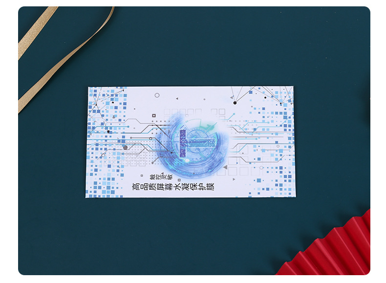 Customized Iridescent Paper Envelope Gilding Business Invitation VIP Member Black Invitations