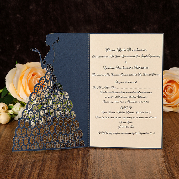 Card European Wedding Invitation Customized Greeting Card Creative Wedding Invitation Factory Wholesale Invitations