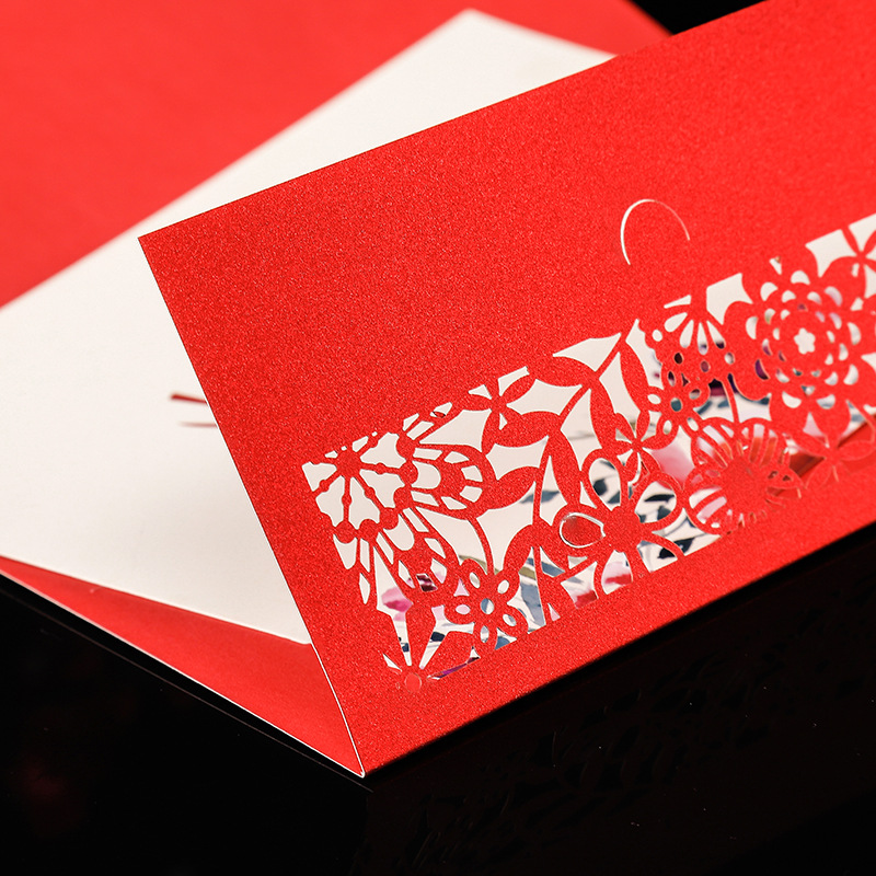 Red Wedding Invitation My Family Has a Happy Invitation Card Printed Logo Wedding Chinese Style Invitation Card Wedding Invitation Wedding Invitations and Announcements
