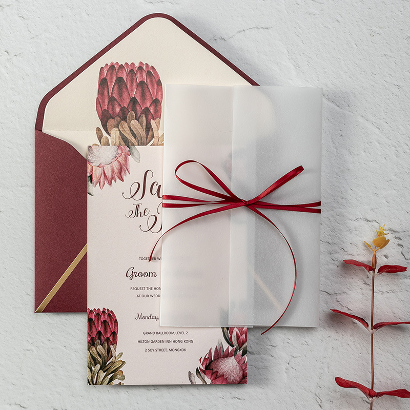 European-Style Mori Style Invitation Letter Personalized Creative Invitation Card Wedding 2020 Wedding Invitations