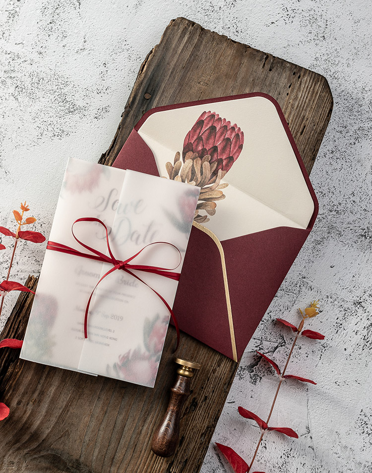 European-Style Mori Style Invitation Letter Personalized Creative Invitation Card Wedding 2020 Wedding Invitations