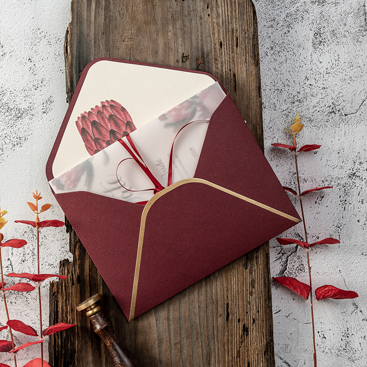 European-Style Mori Style Invitation Letter Personalized Creative Invitation Card Wedding 2020 Wedding Invitations
