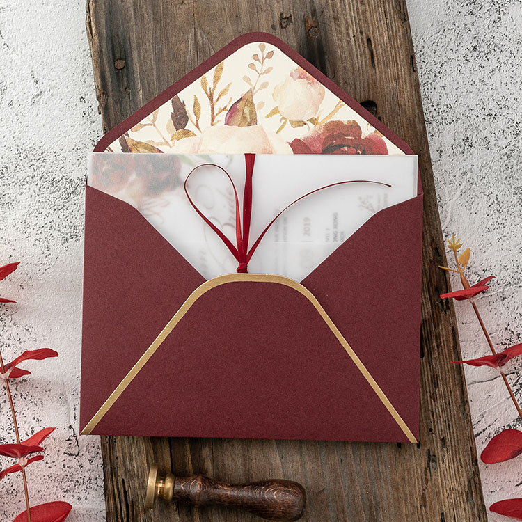 European-Style Mori Style Invitation Letter Personalized Creative Invitation Card Wedding 2020 Wedding Invitations