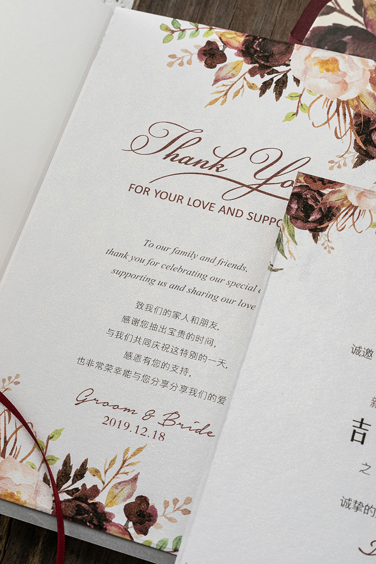 European-Style Mori Style Invitation Letter Personalized Creative Invitation Card Wedding 2020 Wedding Invitations