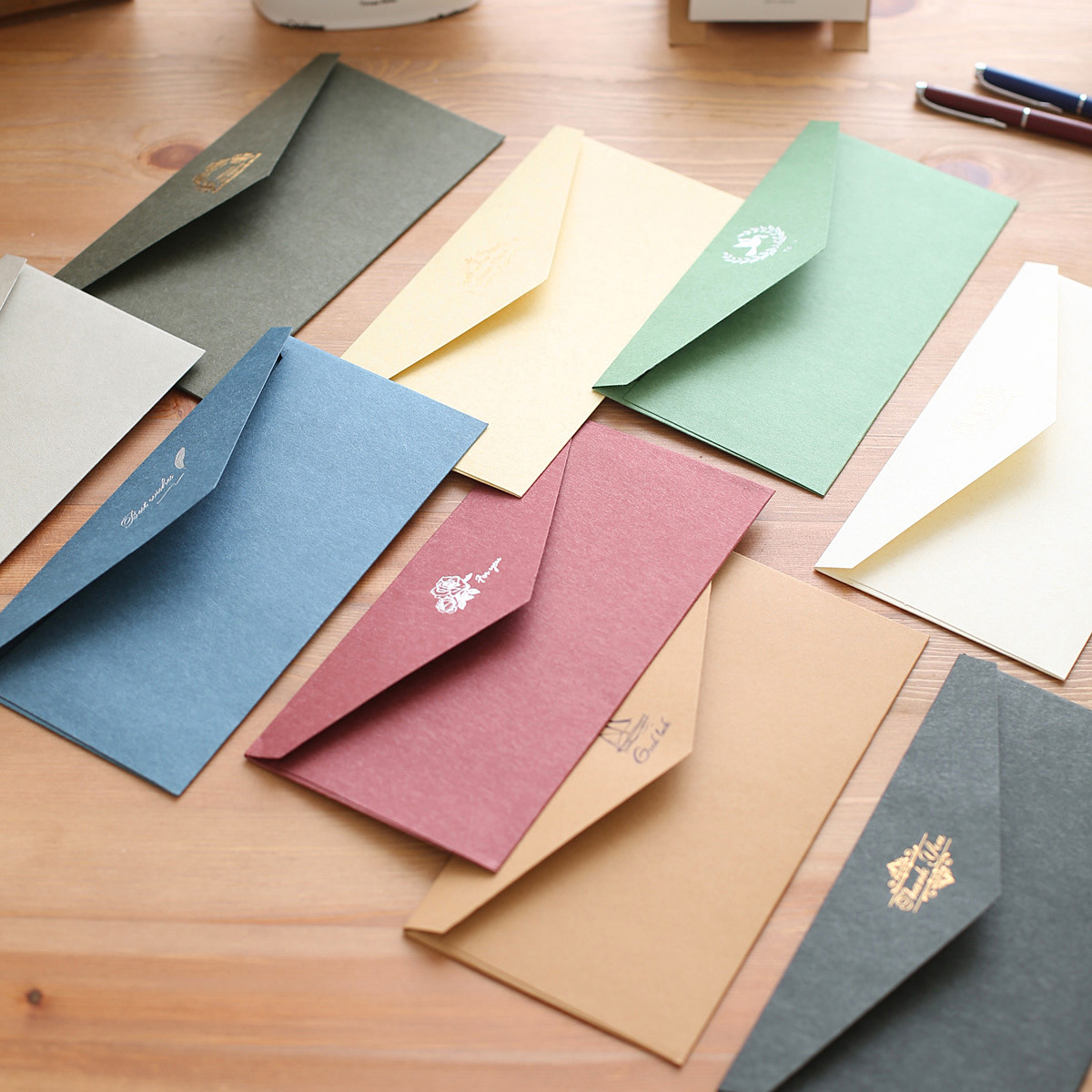 Invitations  Creative Vintage Envelope Bag Invitation Letter Enterprise Logo Envelope Customized Wholesale