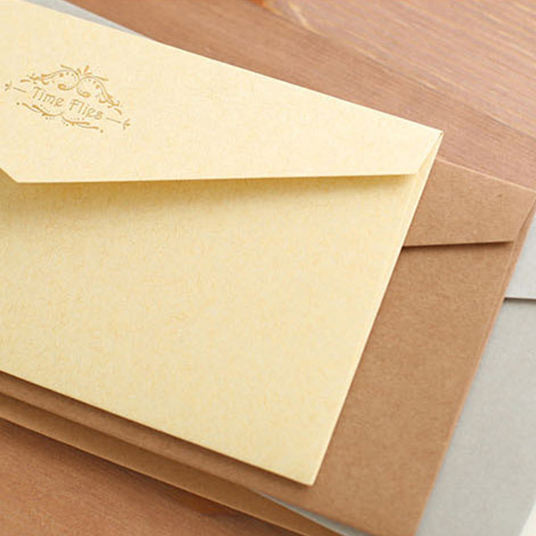 Invitations  Creative Vintage Envelope Bag Invitation Letter Enterprise Logo Envelope Customized Wholesale