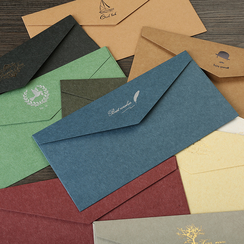 Retro Gilding Envelope Business Invitation Decoration Blank No. 5 DL Envelope Invitations