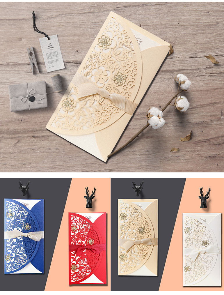 Yucai Wedding Wedding Invitations and Announcements Wedding Invitation European Golden Invitation Laser Invitations Yucai Wedding Wedding Invitations and Announcements Wedding Invitation European Golden Invitation Laser Invitations