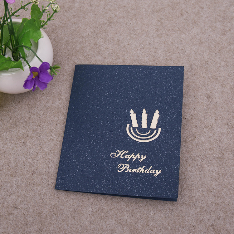 3D Three-Dimensional Birthday Party Invitation Card Hollow Birthday Invitation Card 3D Creative Invitations