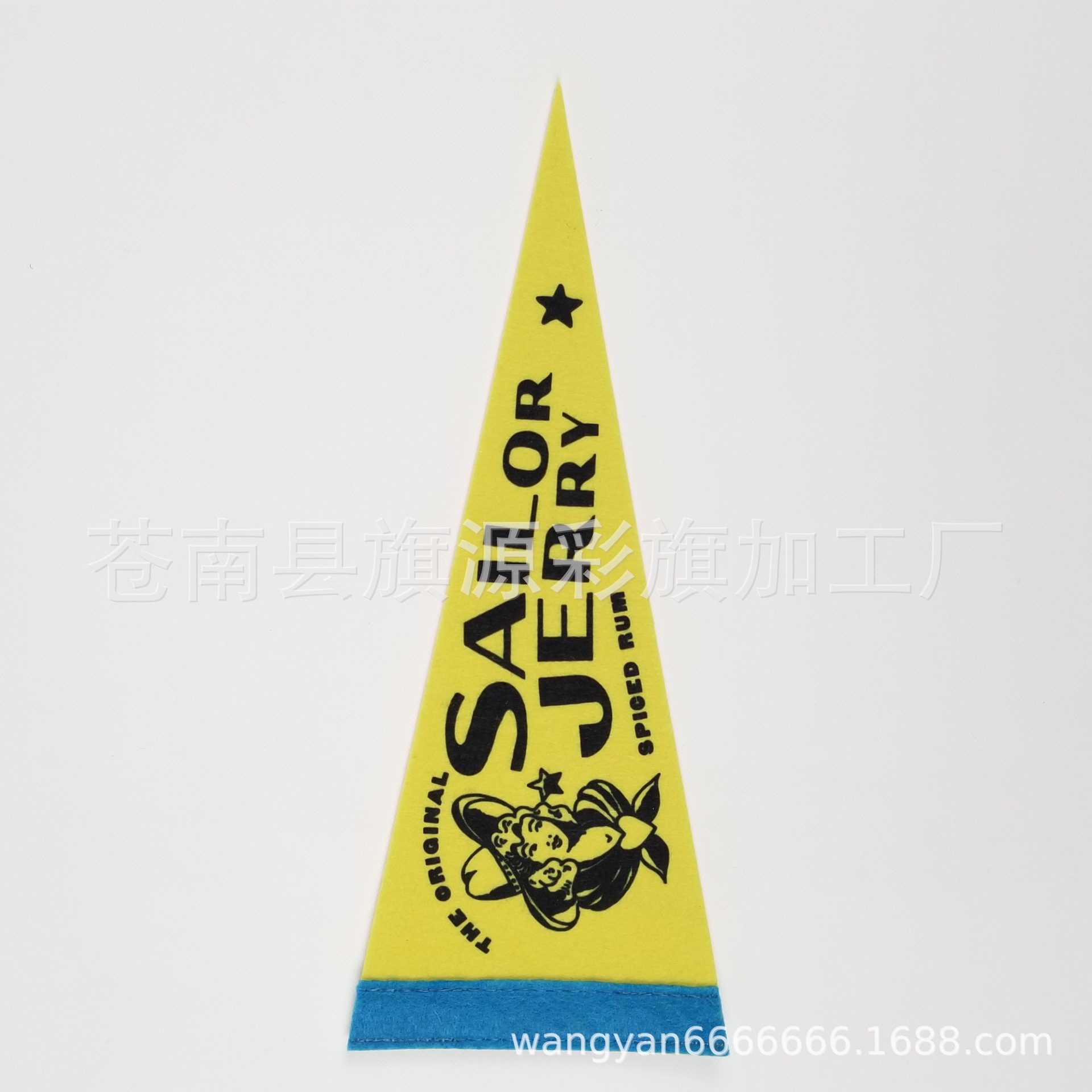 Felt Pennant Single-Sided Sublimation Printing Colorful Flags without Minimum Triangle Flag