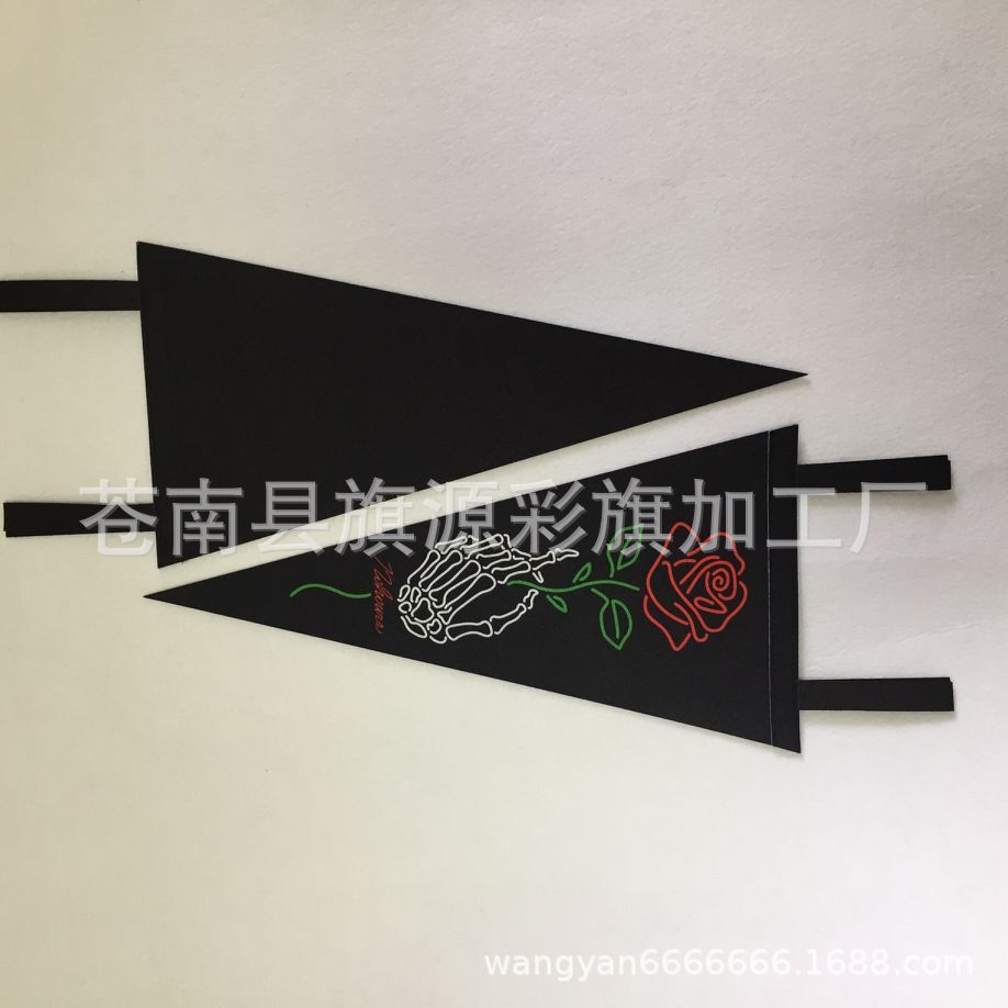Felt Pennant Single-Sided Sublimation Printing Colorful Flags without Minimum Triangle Flag