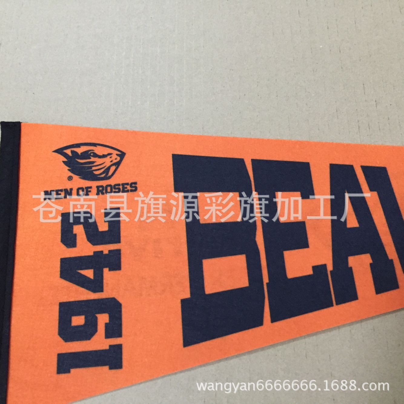 Felt Pennant Single-Sided Sublimation Printing Colorful Flags without Minimum Triangle Flag
