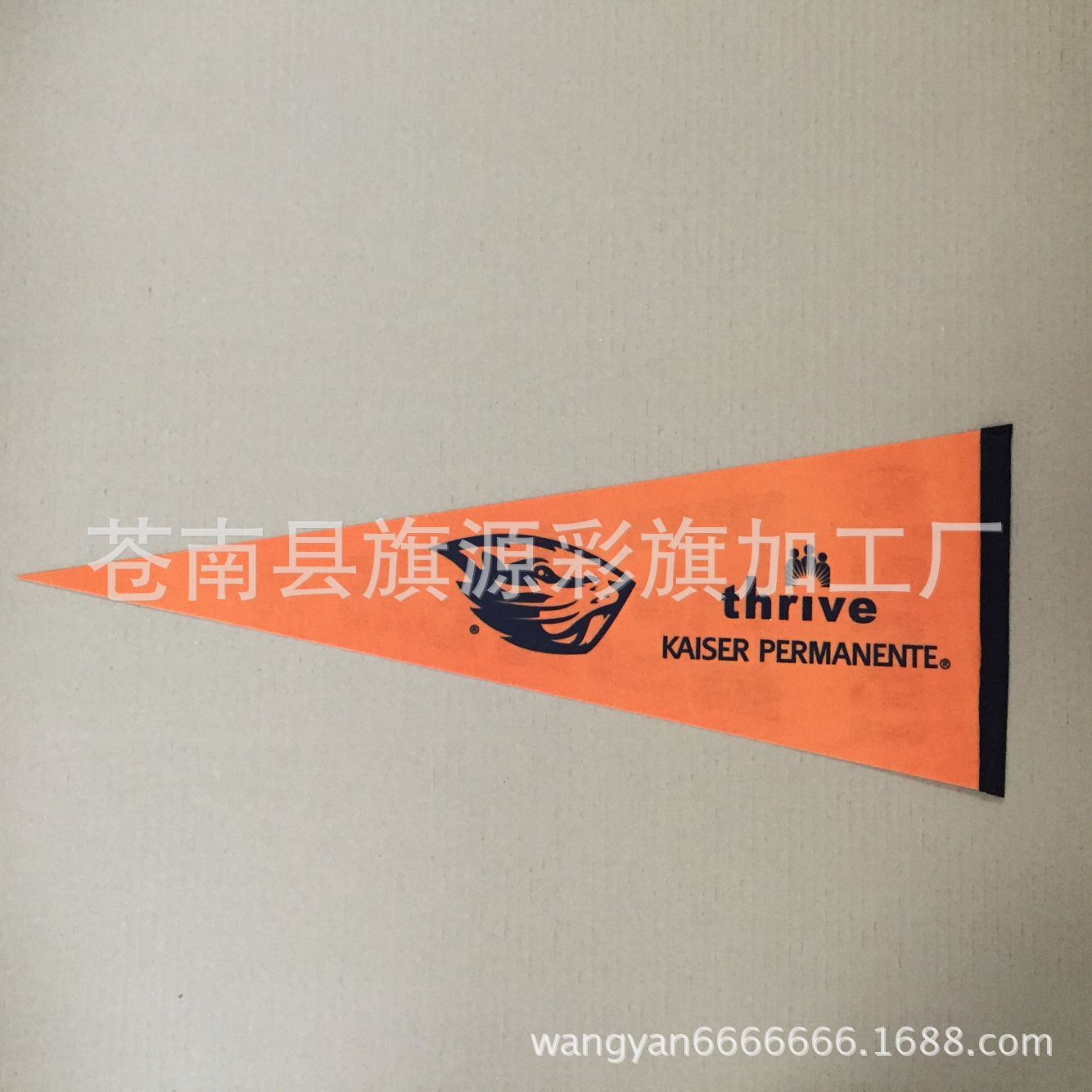Felt Pennant Single-Sided Sublimation Printing Colorful Flags without Minimum Triangle Flag