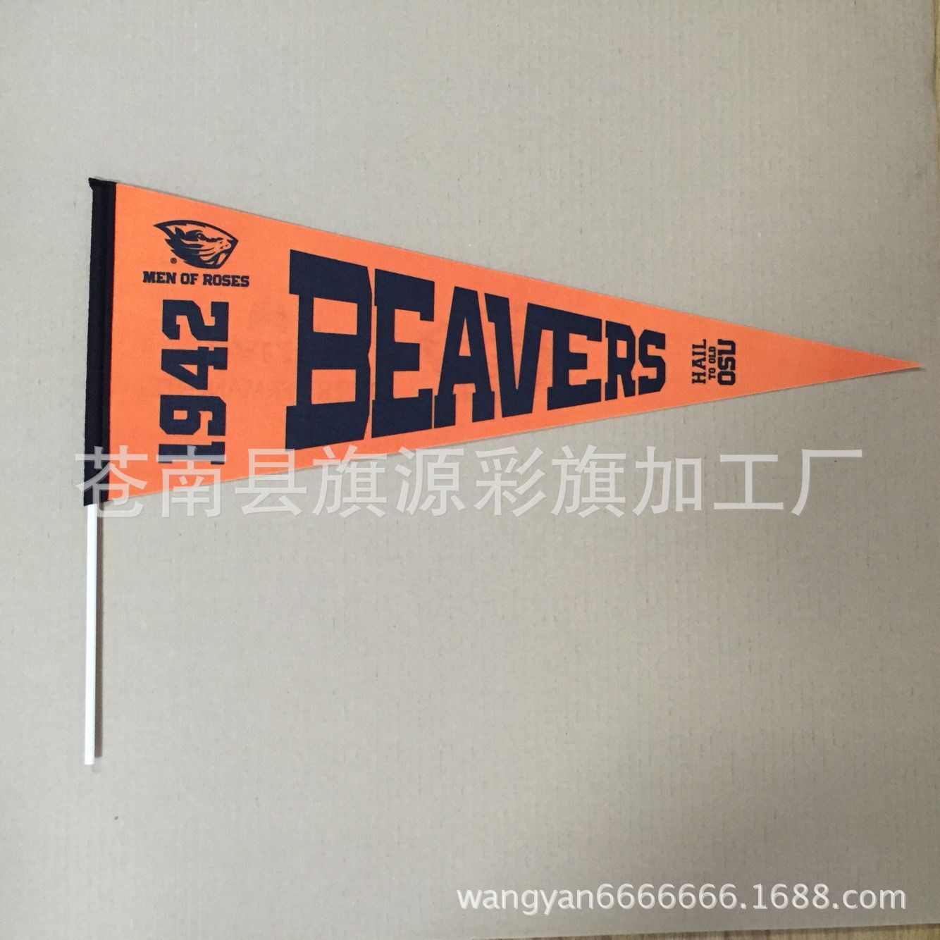 Felt Pennant Single-Sided Sublimation Printing Colorful Flags without Minimum Triangle Flag