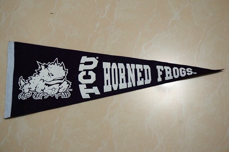 Felt Pennant Single-Sided Sublimation Printing Colorful Flags without Minimum Triangle Flag