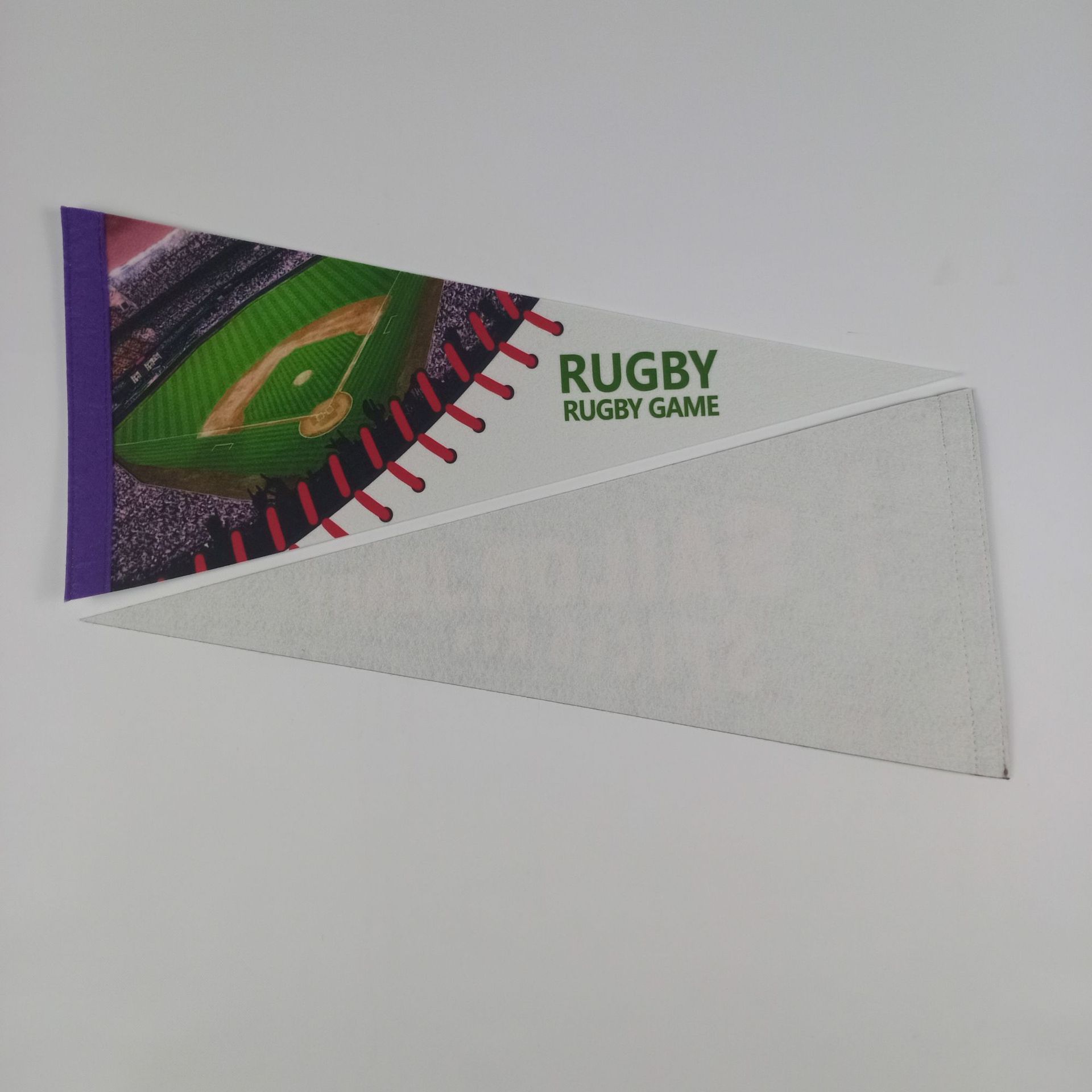 Customized 300G Felt Cloth Pennant Advertising Banner Advertising Bunting Starting from Low Order Quantity Triangle Flag
