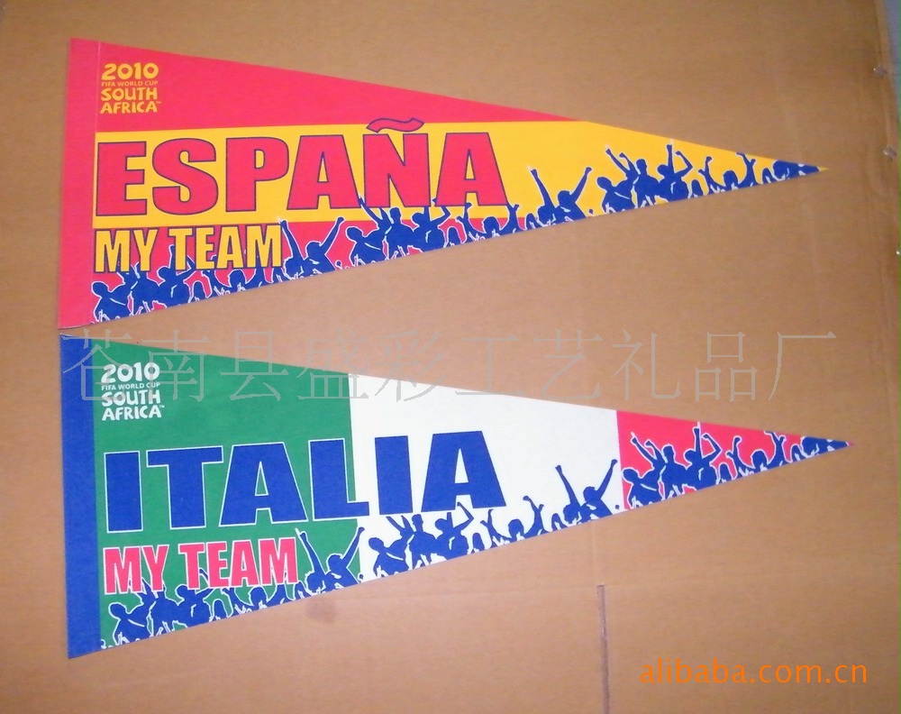 Customized 300G Felt Cloth Pennant Advertising Banner Advertising Bunting Starting from Low Order Quantity Triangle Flag