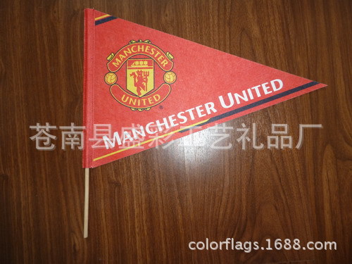 Customized 300G Felt Cloth Pennant Advertising Banner Advertising Bunting Starting from Low Order Quantity Triangle Flag
