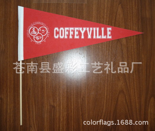 Customized 300G Felt Cloth Pennant Advertising Banner Advertising Bunting Starting from Low Order Quantity Triangle Flag