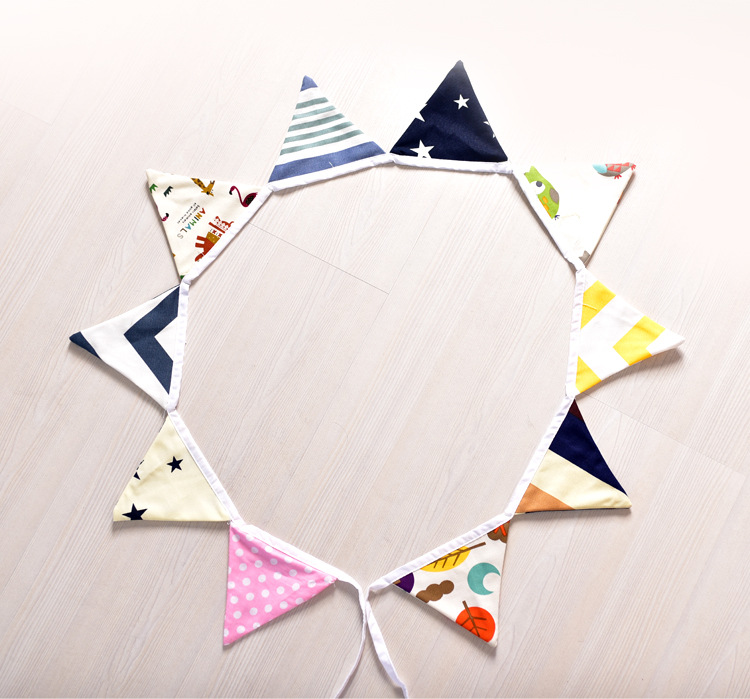 Factory Wholesale Kid's Tent Small Colorful Flag Cloth Party Decoration Children's Room Decoration Color Triangle String Flag Hanging Flag Factory Wholesale Kid's Tent Small Colorful Flag Cloth Party Decoration Children's Room Decoration Color Triangle String Flag Hanging Flag
