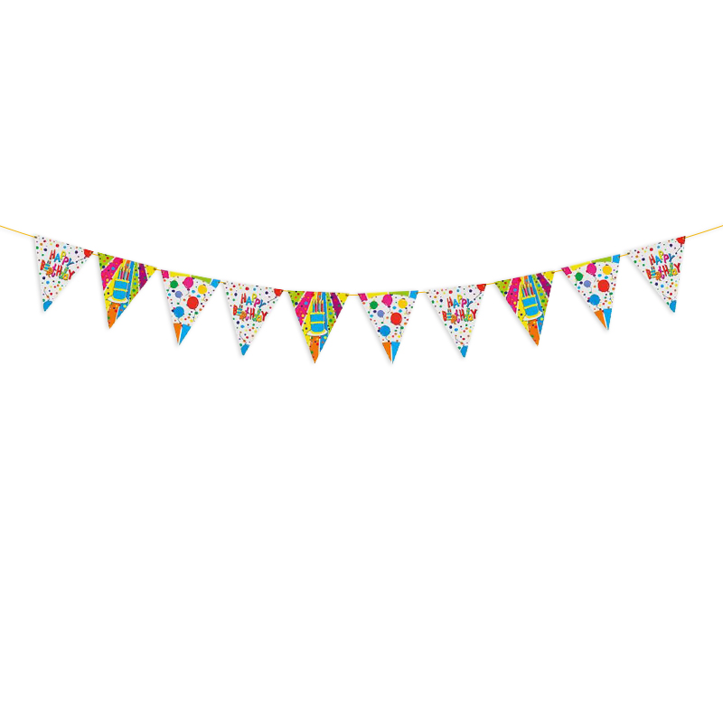 Happy Birthday Donut Expression Birthday Arrangement Family Party String Flags Triangle Pull Flag Made by Paper Happy Birthday Donut Expression Birthday Arrangement Family Party String Flags Triangle Pull Flag Made by Paper