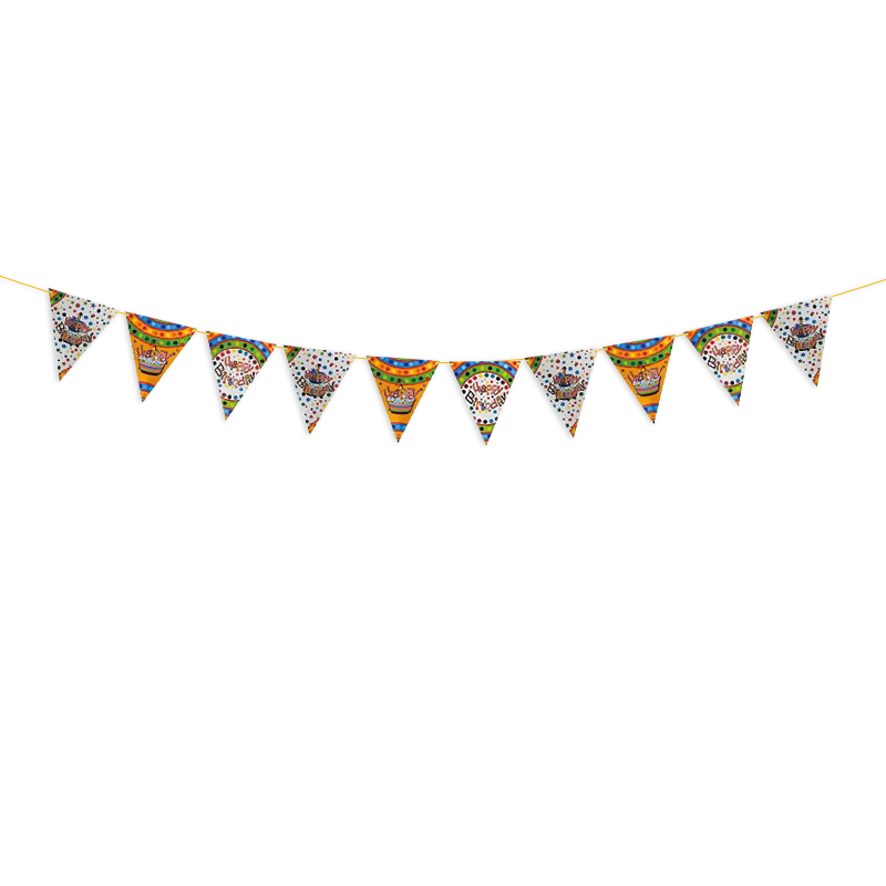 Happy Birthday Donut Expression Birthday Arrangement Family Party String Flags Triangle Pull Flag Made by Paper Happy Birthday Donut Expression Birthday Arrangement Family Party String Flags Triangle Pull Flag Made by Paper