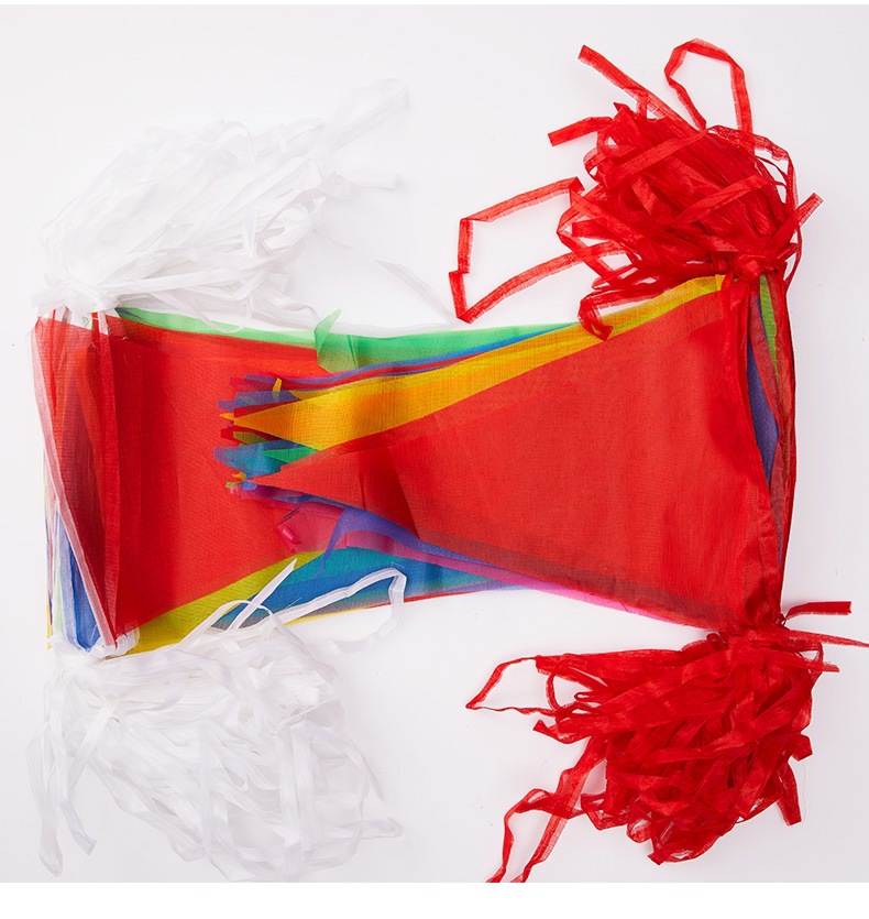 Triangle Flag Opening Wedding Arrangement Construction Site Warning Pennant Small Colorful Flag String Flags Wholesale Triangle Flag Opening Wedding Arrangement Construction Site Warning Pennant Small Colorful Flag String Flags Wholesale