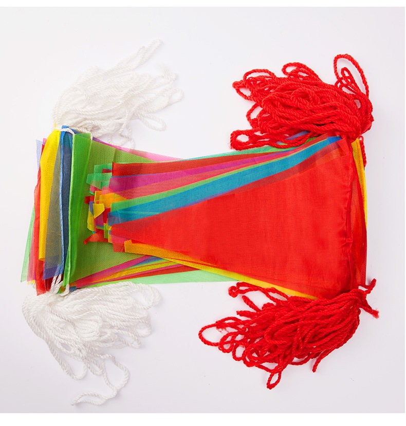 Triangle Flag Opening Wedding Arrangement Construction Site Warning Pennant Small Colorful Flag String Flags Wholesale Triangle Flag Opening Wedding Arrangement Construction Site Warning Pennant Small Colorful Flag String Flags Wholesale