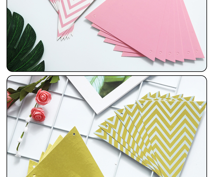 Bronzing Color Pennant Birthday Arrangement Pennant Banner Festival Party Decoration Hanging Flag Nordic Triangle Flag Bronzing Color Pennant Birthday Arrangement Pennant Banner Festival Party Decoration Hanging Flag Nordic Triangle Flag