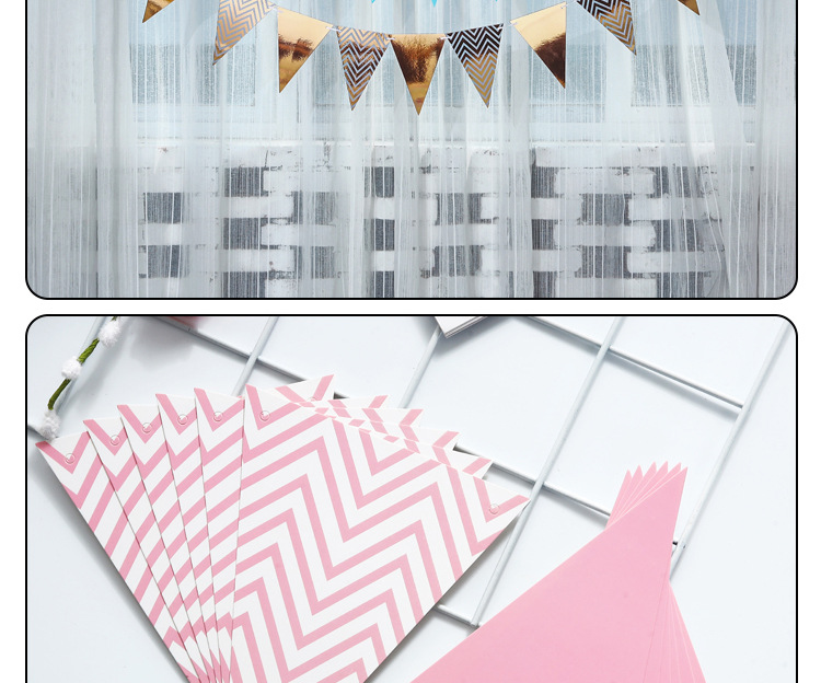Bronzing Color Pennant Birthday Arrangement Pennant Banner Festival Party Decoration Hanging Flag Nordic Triangle Flag Bronzing Color Pennant Birthday Arrangement Pennant Banner Festival Party Decoration Hanging Flag Nordic Triangle Flag