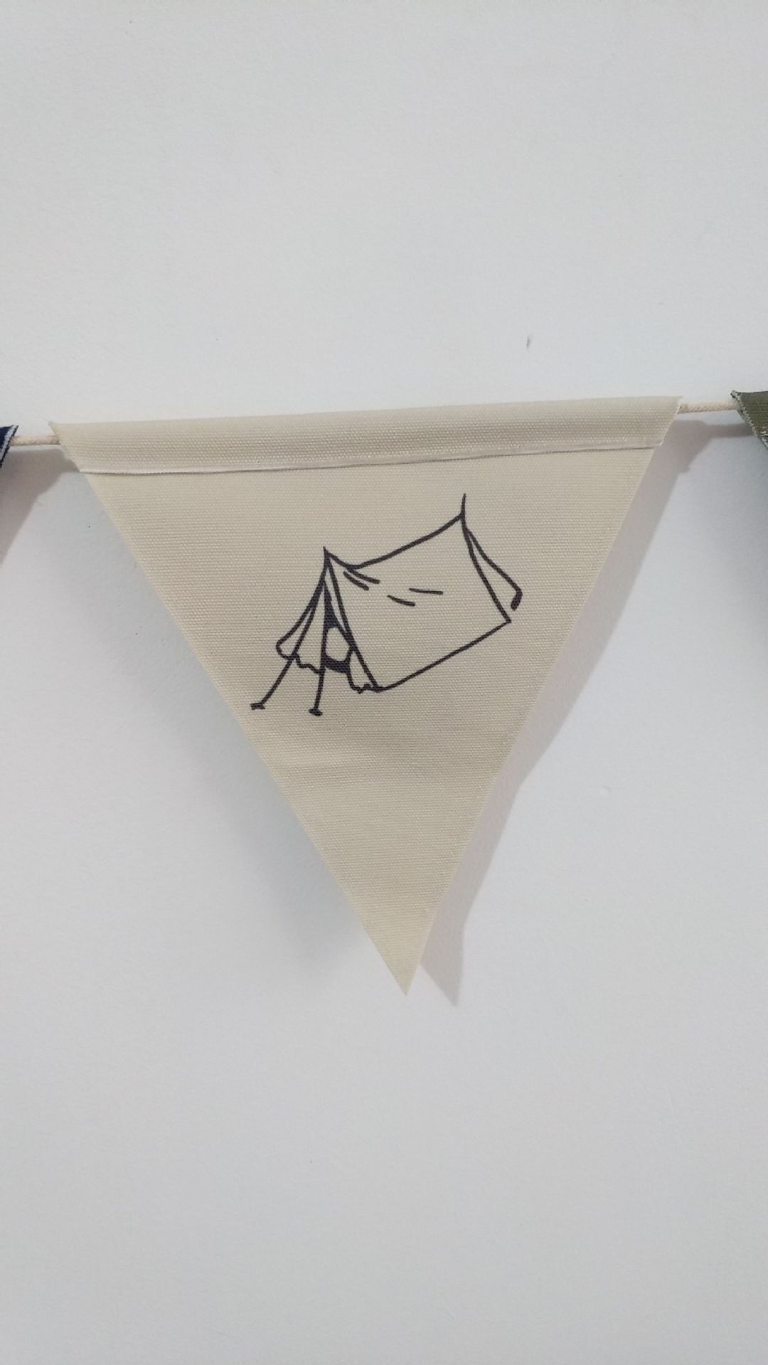 Customized Canvas Triangle Flag Outdoor Rcoration String Flags Triangle Flag