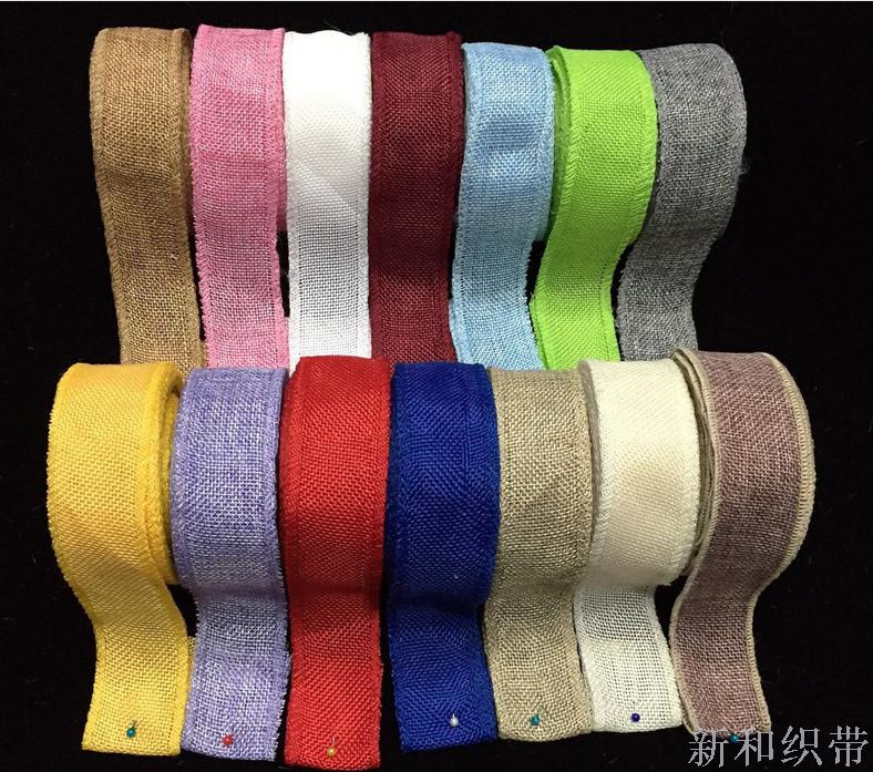 4cm wide imitation linen volume hemp ribbon accessories.