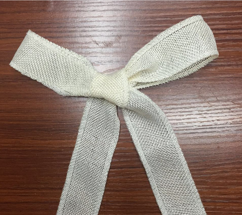 4cm wide imitation linen volume hemp ribbon accessories.