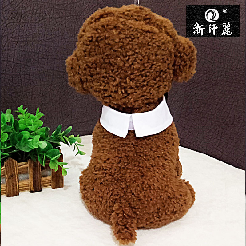 Pet Tie Bow Tie Dog Tie Striped  Collar Scarf Fake Collar Bib Bow