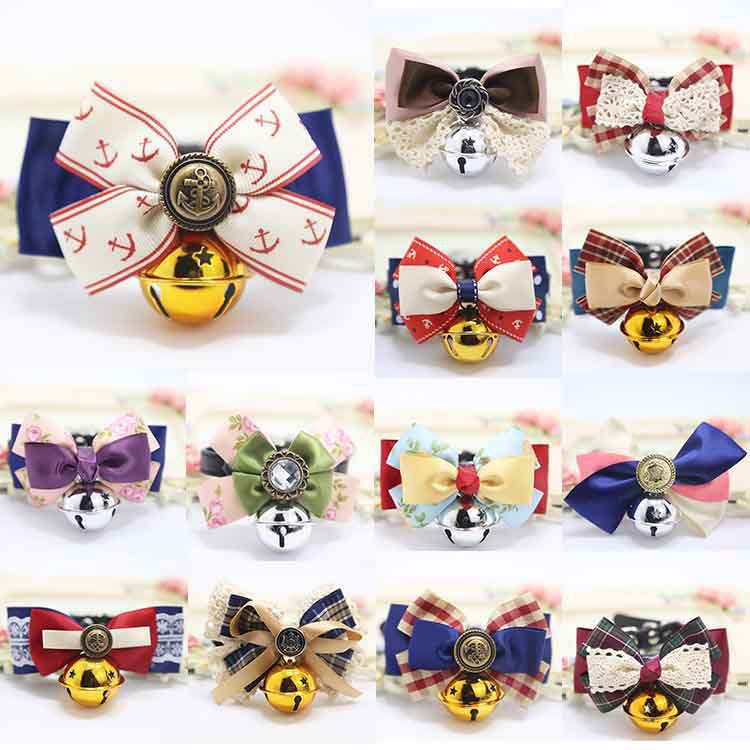 Weiwang Pet Dog Tie Bow Tie Teddy Bow Cat Bell Collar Ornament Handsome Gentleman Bichon