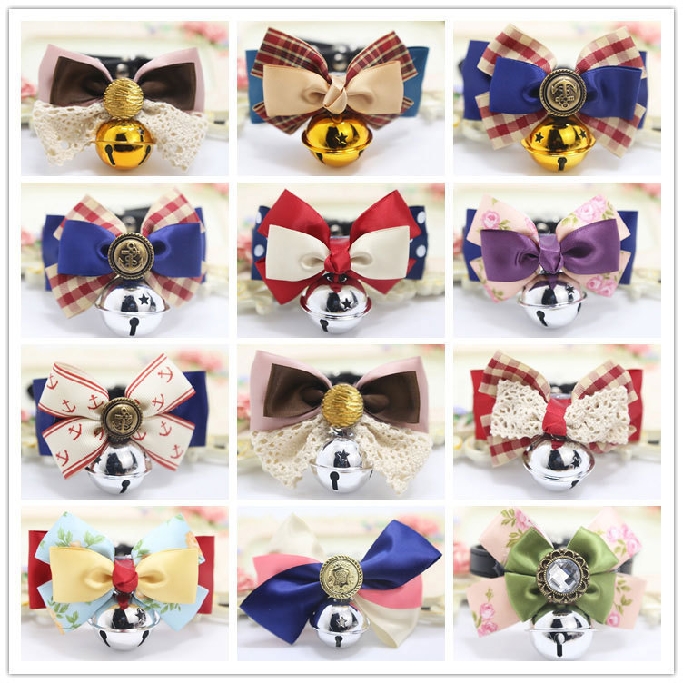 Weiwang Pet Dog Tie Bow Tie Teddy Bow Cat Bell Collar Ornament Handsome Gentleman Bichon