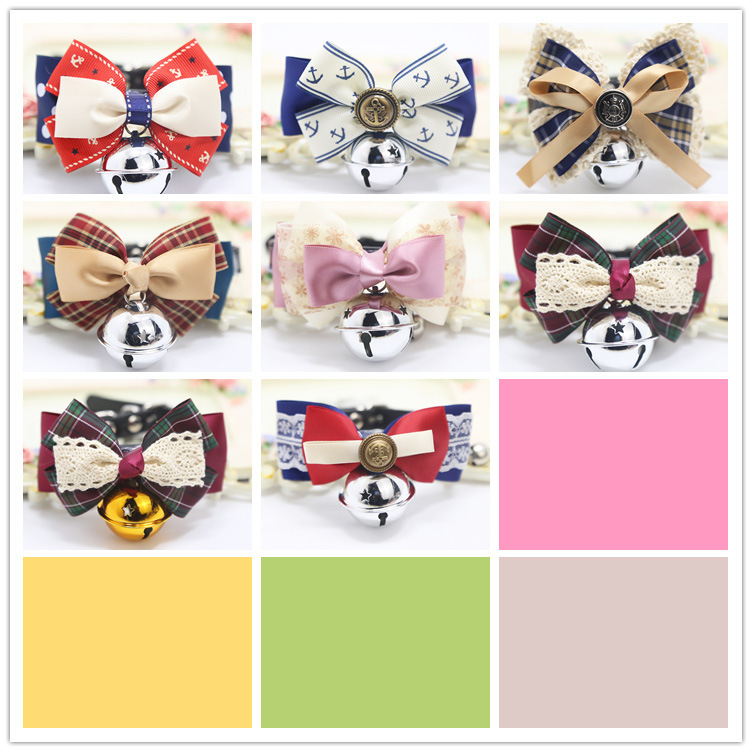 Weiwang Pet Dog Tie Bow Tie Teddy Bow Cat Bell Collar Ornament Handsome Gentleman Bichon