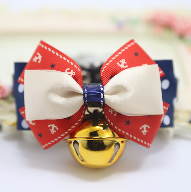 Weiwang Pet Dog Tie Bow Tie Teddy Bow Cat Bell Collar Ornament Handsome Gentleman Bichon