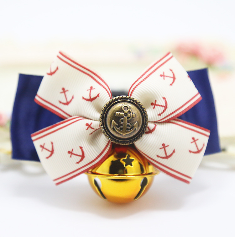 Weiwang Pet Dog Tie Bow Tie Teddy Bow Cat Bell Collar Ornament Handsome Gentleman Bichon