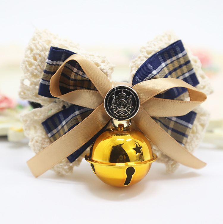 Weiwang Pet Dog Tie Bow Tie Teddy Bow Cat Bell Collar Ornament Handsome Gentleman Bichon