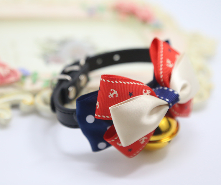 Weiwang Pet Dog Tie Bow Tie Teddy Bow Cat Bell Collar Ornament Handsome Gentleman Bichon