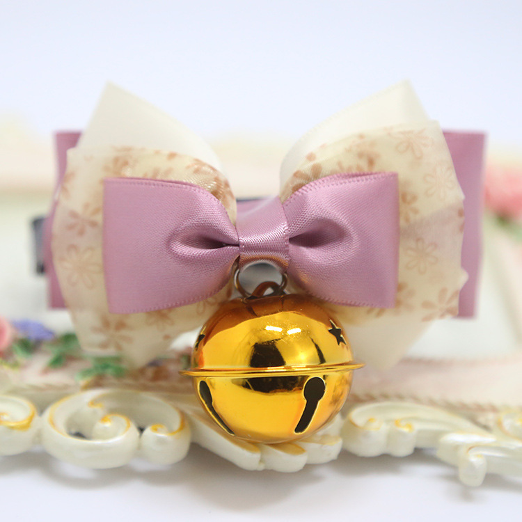 Weiwang Pet Dog Tie Bow Tie Teddy Bow Cat Bell Collar Ornament Handsome Gentleman Bichon